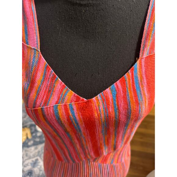 Scoop Micro Stripe Midi Dress - Picture 3 of 8